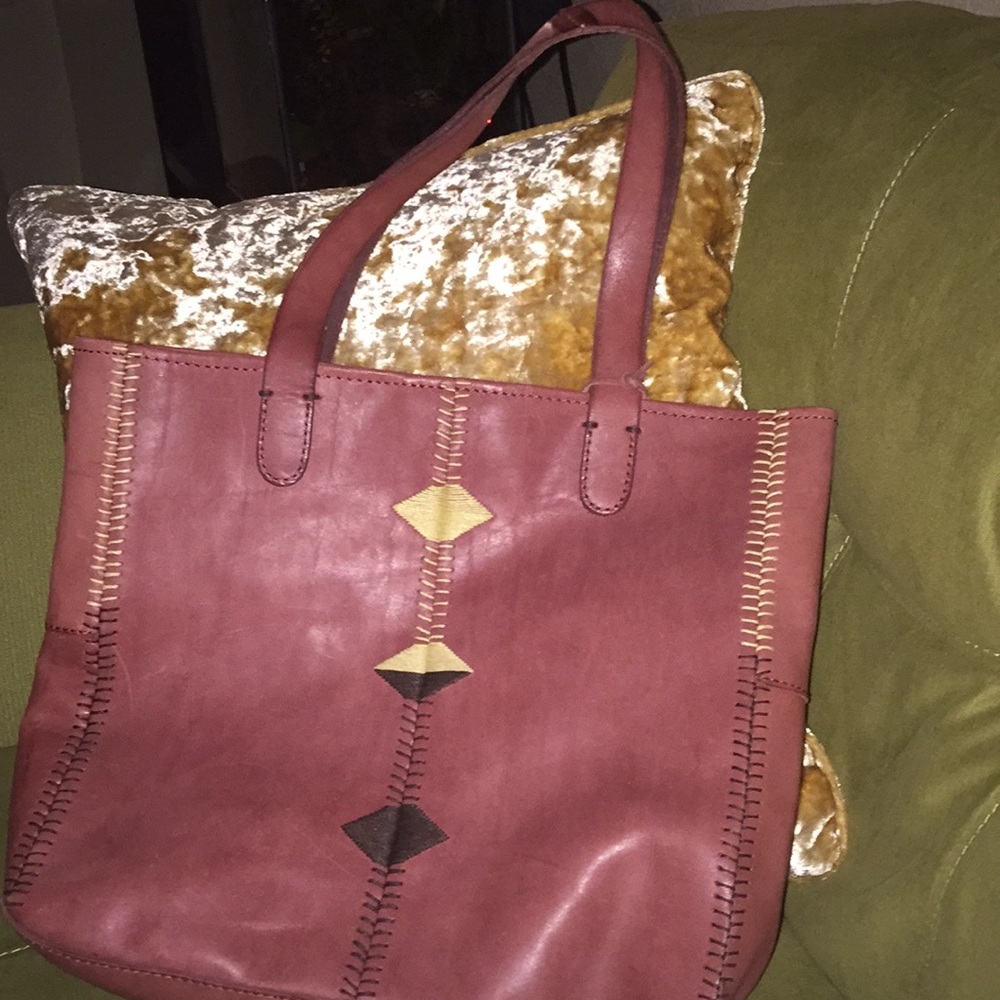 Leather Lucky Brand tote